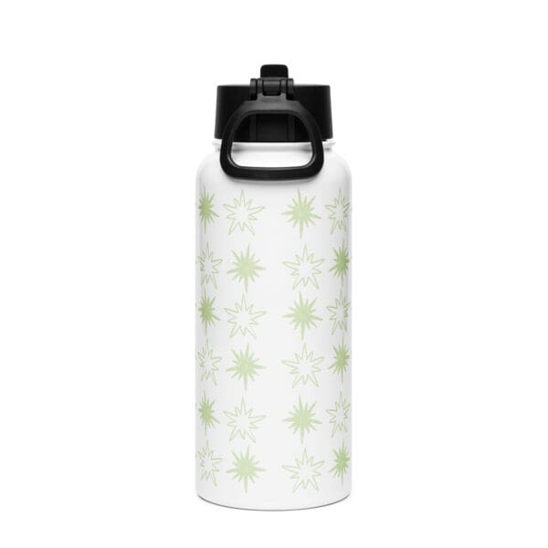 Stainless steel water bottle with a straw lid - Image 4